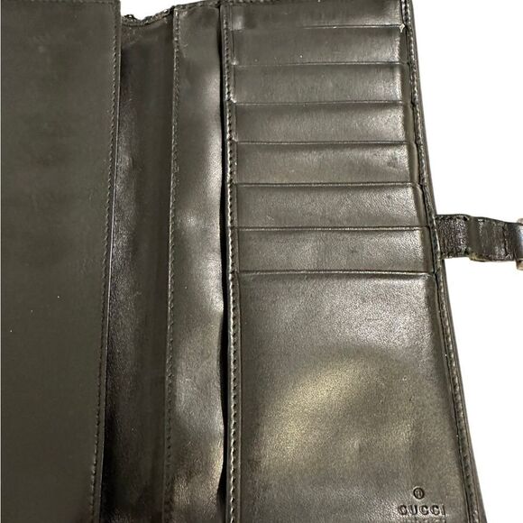 Gucci Black Patterned Clutch wallet - Picture 5 of 10